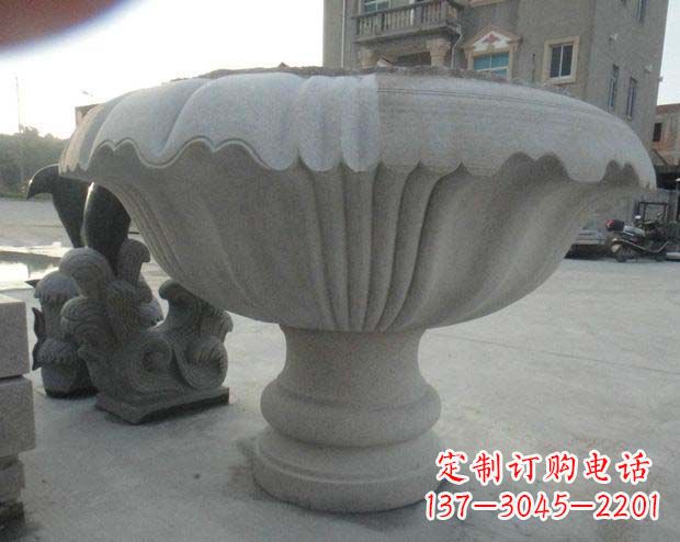 浙江高端大理石花盆雕塑