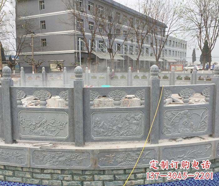 浙江公园景观大理石栏板雕塑