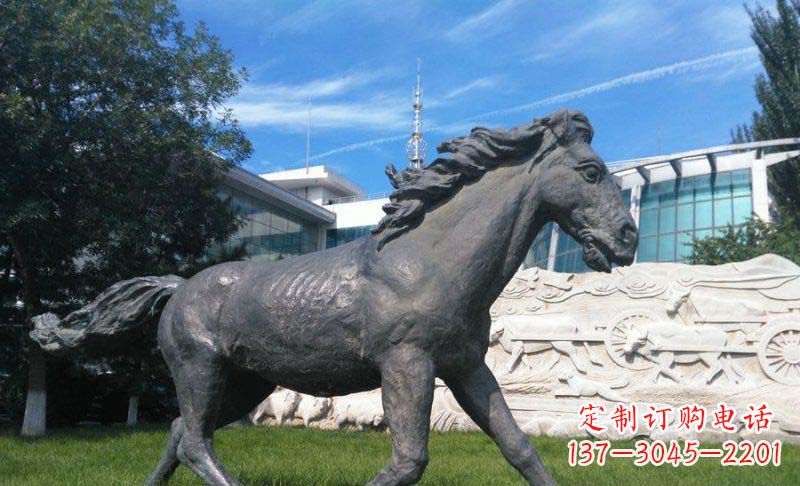 浙江马动物铜雕塑