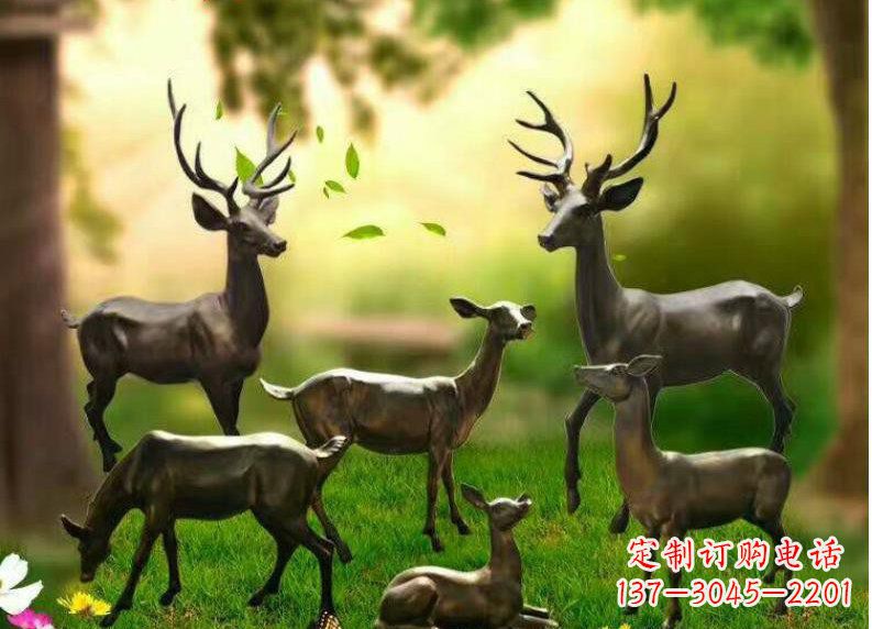 浙江公园动物铜雕塑