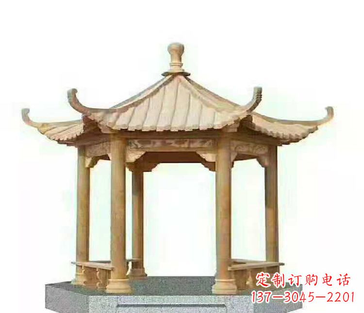 浙江晚霞凉亭石雕