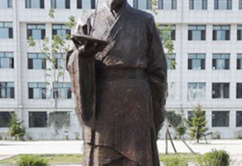 浙江传承古代珍贵文化—祖冲之铜雕塑