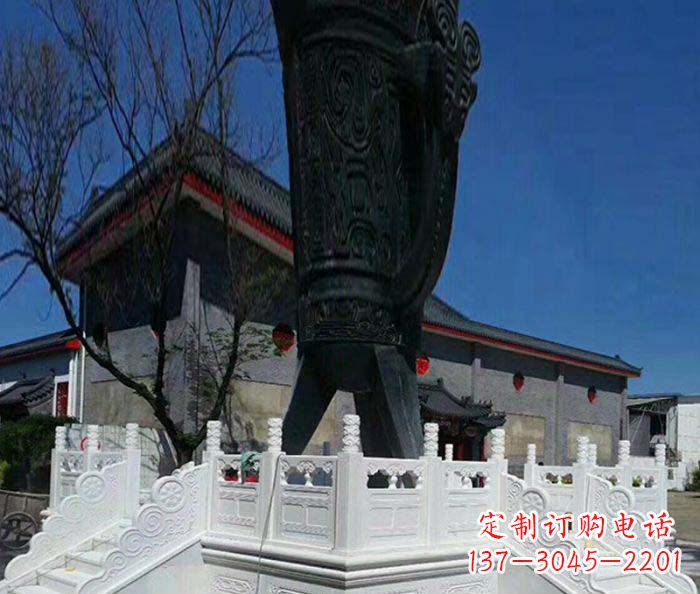 浙江广场景观汉白玉升旗台石雕