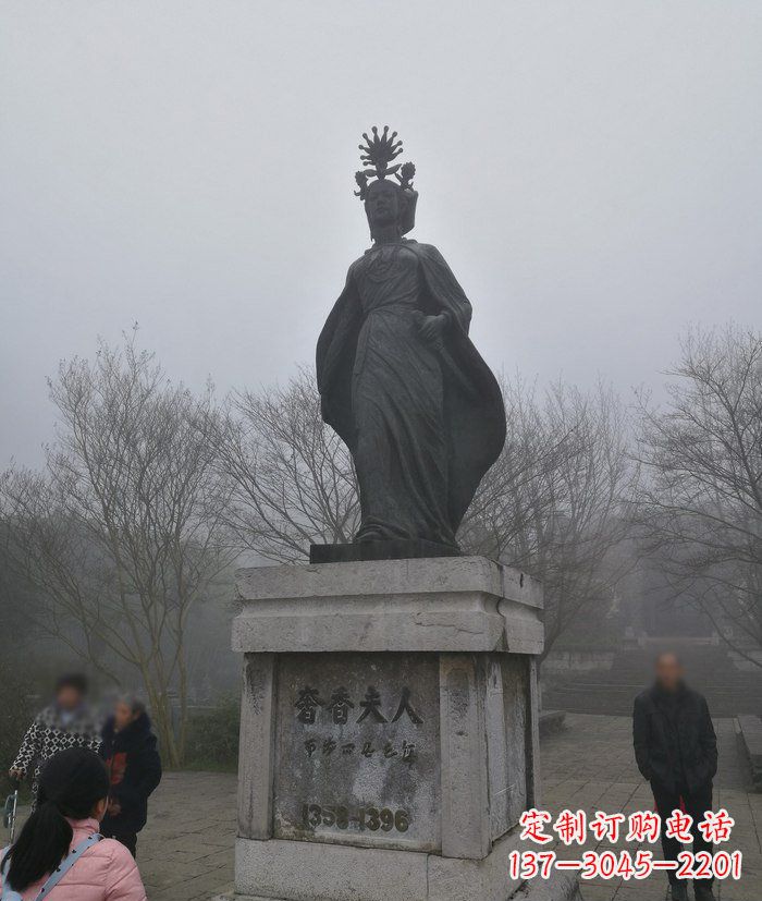 浙江广场奢香夫人古代名人铜雕