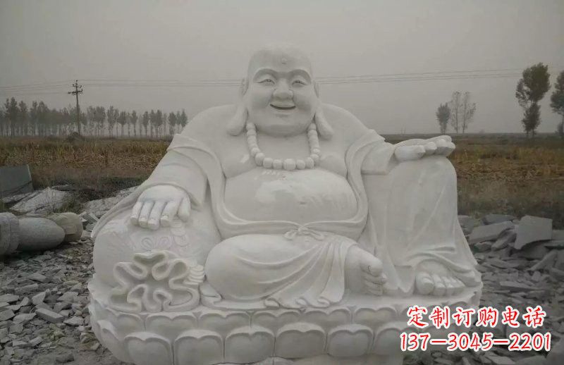 浙江质感非凡的汉白玉弥勒佛雕塑