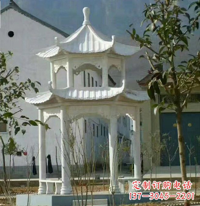 浙江汉白玉凉亭雕塑，为您打造完美的艺术空间