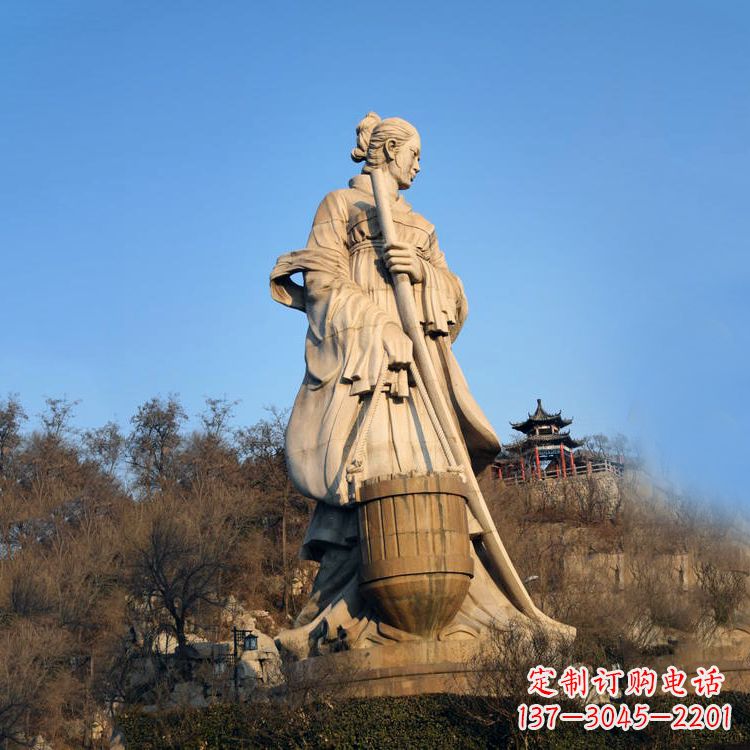 浙江景区景点历史名人古代著名美女文姜大型景观雕塑