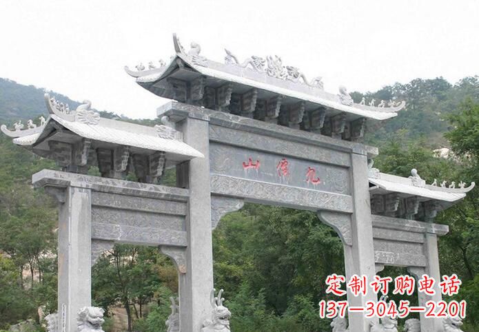 浙江景区三门仿古牌坊石雕