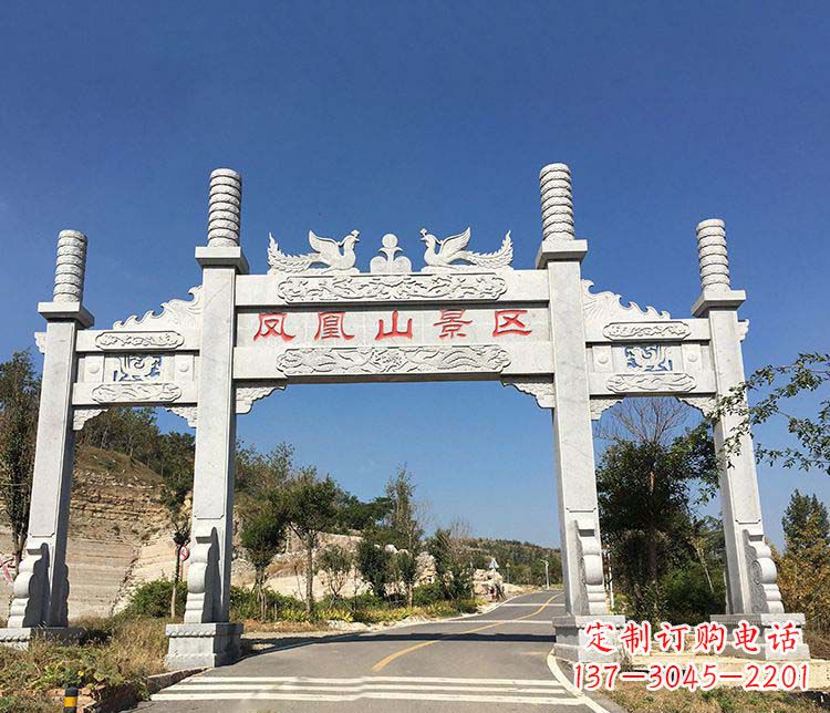 浙江景区三门牌坊石雕 (2)