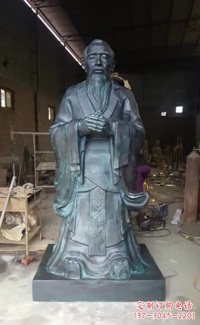 浙江中领雕塑的孔子青铜雕塑