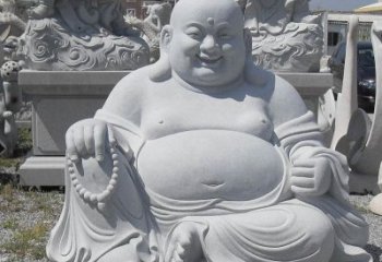 浙江精美高雅的汉白玉弥勒佛雕像