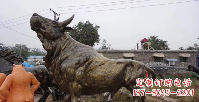 浙江牛动物铜雕