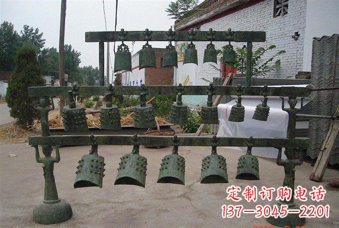 浙江手工青铜编钟，给室内装饰增添仿古气息