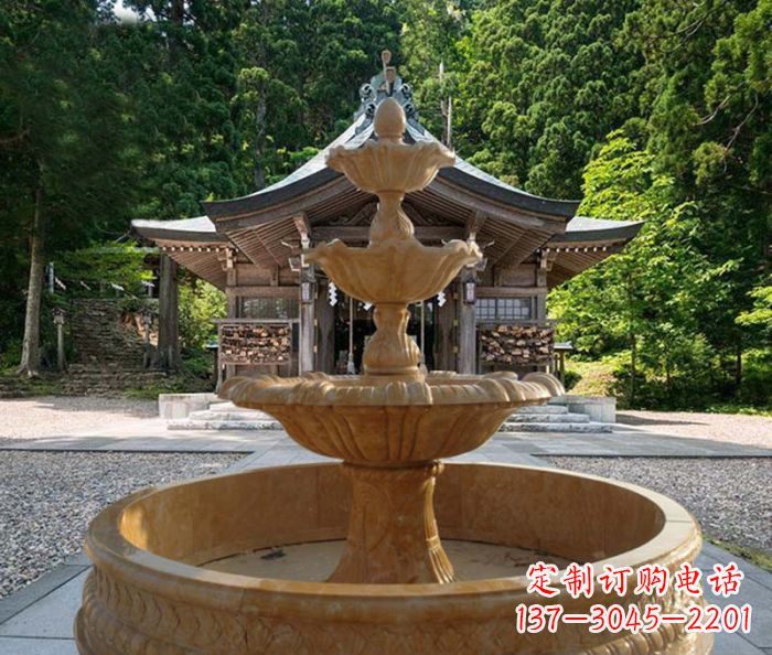 浙江三层喷泉公园石雕