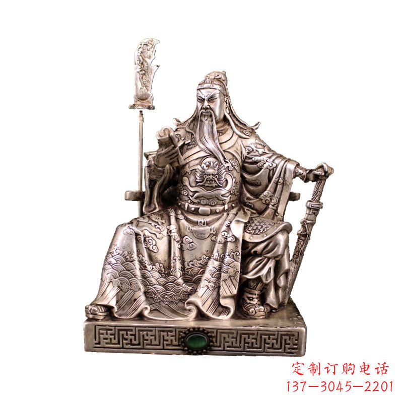 浙江体现英雄风范的关公雕塑