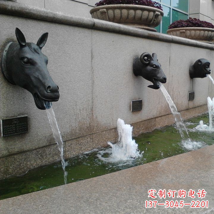 浙江十二生肖水景铜雕,精美装饰你的家居