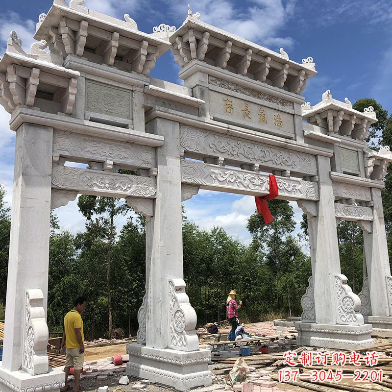 浙江石雕牌坊陵墓雕塑，让你的家族历史永载史册