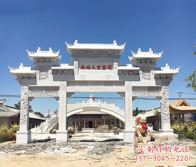 浙江石牌坊的雕刻