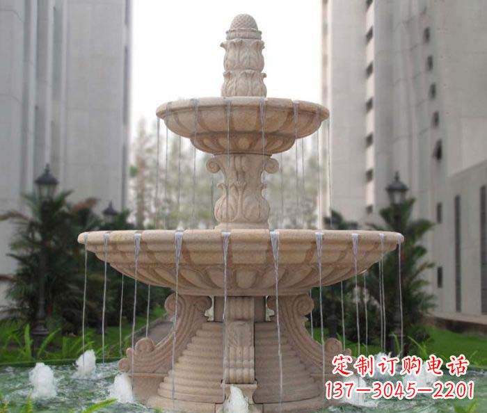 浙江双层喷泉小区石雕