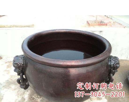 浙江水缸寺庙铜雕