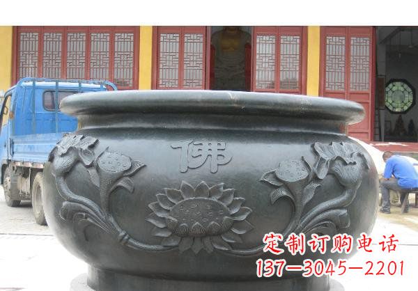 浙江水缸寺庙铜雕 (2)