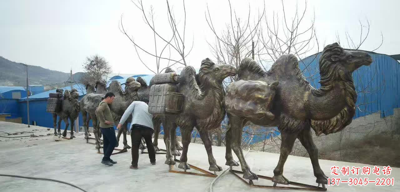 浙江丝绸之路骆驼雕塑