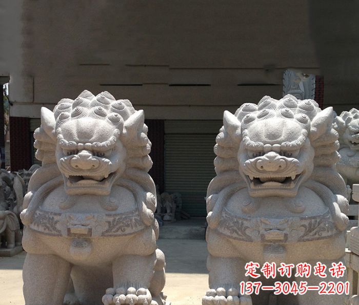 浙江寺庙景观仿古镇宅石狮子