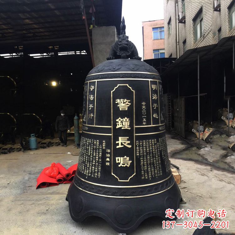 浙江寺庙铜钟雕塑