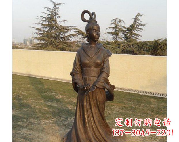 浙江铜雕古代美女人物雕塑