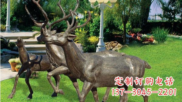 浙江铜雕鹿公园动物雕塑