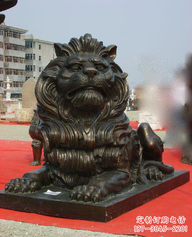 浙江铜雕西洋狮子222