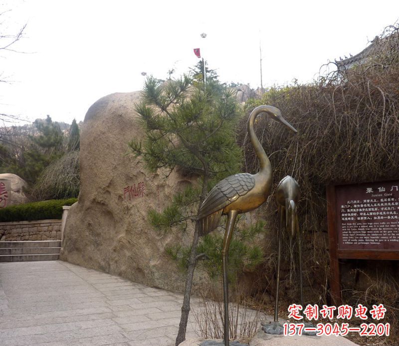 浙江铜雕仙鹤