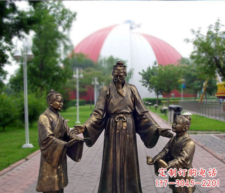 浙江铜雕园林孔融让梨