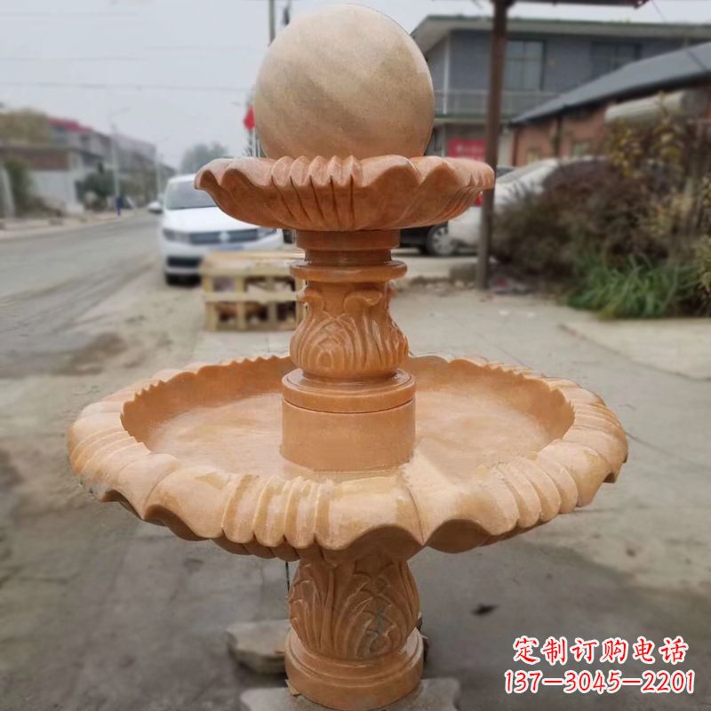 浙江晚霞红风水球