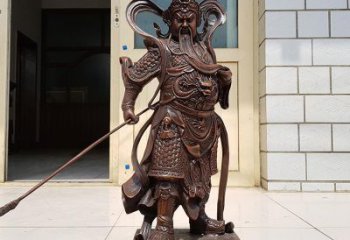 浙江唯美古典风格关公铜雕像