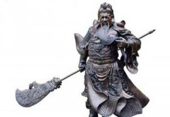 浙江关羽青铜雕塑，传承历史的精神