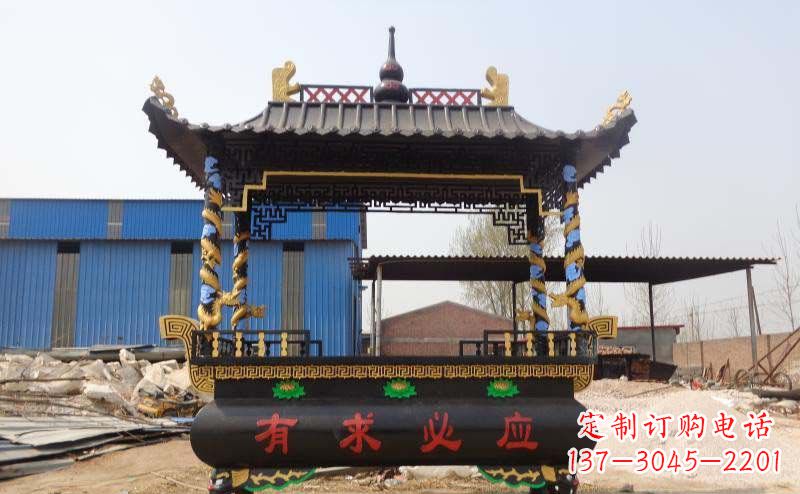 浙江有求必应香炉寺庙铜雕