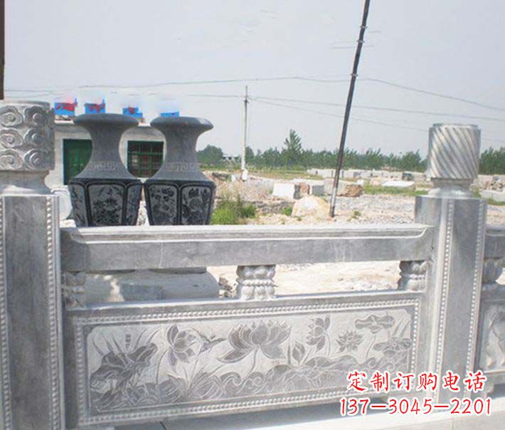 浙江园林仿古石栏板景观石雕 (3)