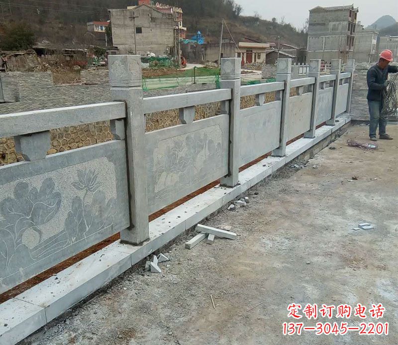浙江园林仿古石栏板景观石雕 (5)