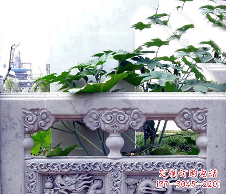 浙江园林仿古石栏板景观石雕 (6)