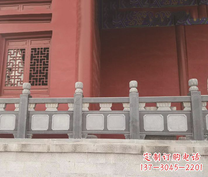 浙江园林仿古石栏板景观石雕 (8)