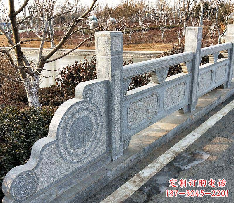 浙江园林仿古石栏板景观石雕_1