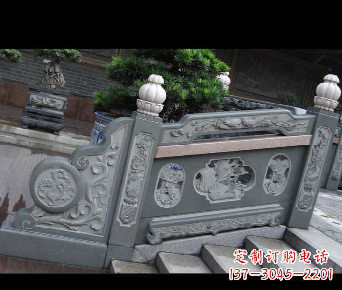 浙江园林景观大理石栏板雕塑 (6)