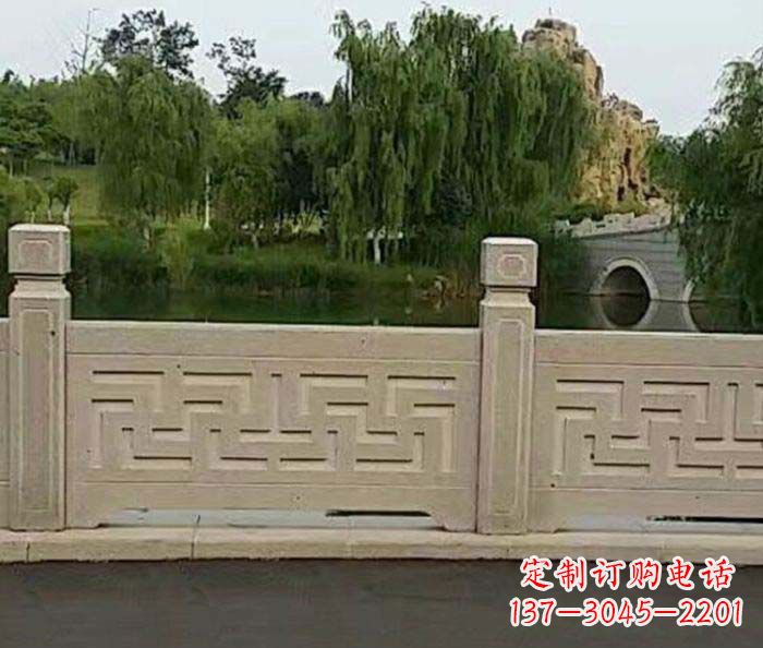 浙江园林景观大理石栏板石雕 (4)