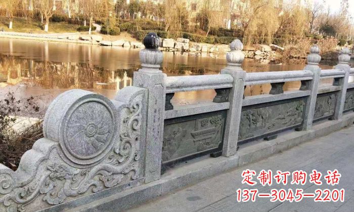 浙江园林景观大理石栏板石雕 (10)