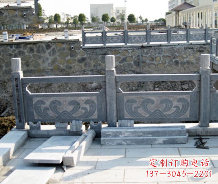 浙江园林景观大理石栏板石雕 (11)