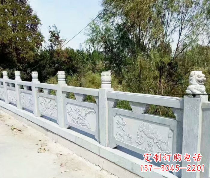浙江园林景观大理石栏板石雕_1
