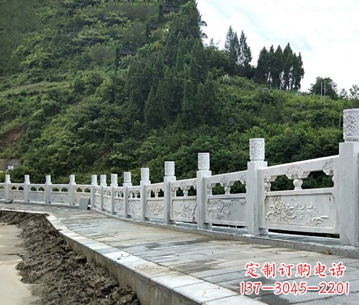 浙江园林景观大理石栏板石雕_2