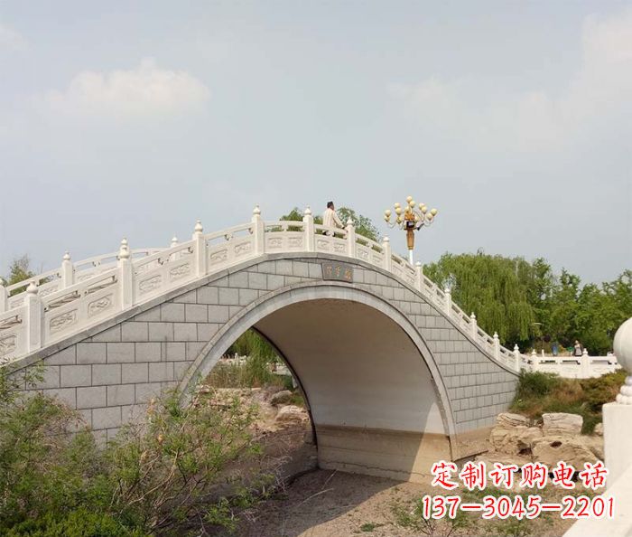 浙江园林景观大理石桥栏板石雕 (6)