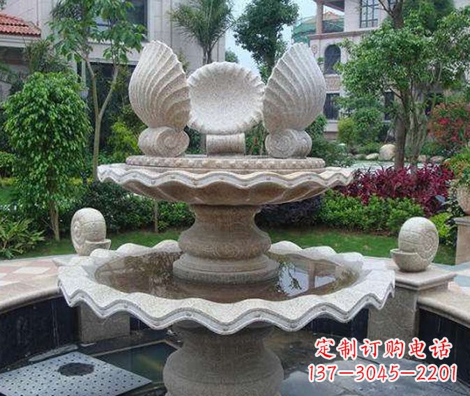 浙江园林景观多层喷泉石雕